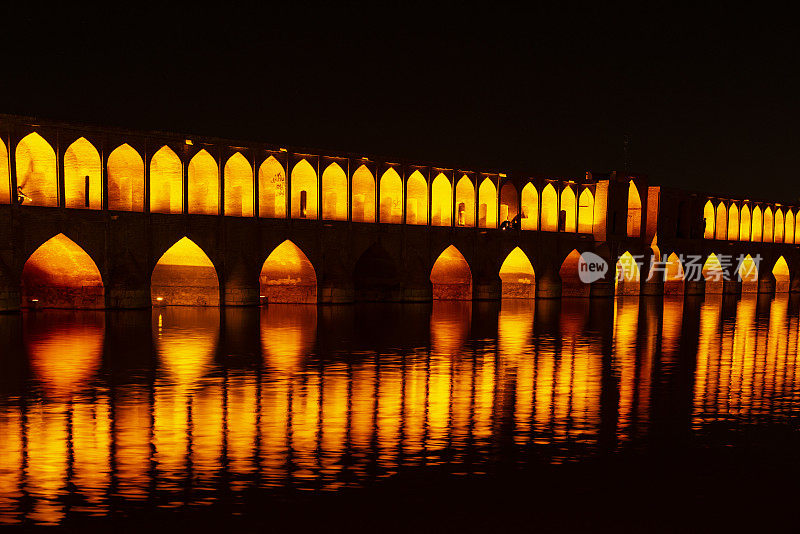 伊朗伊斯法罕的Si-o-seh pol桥